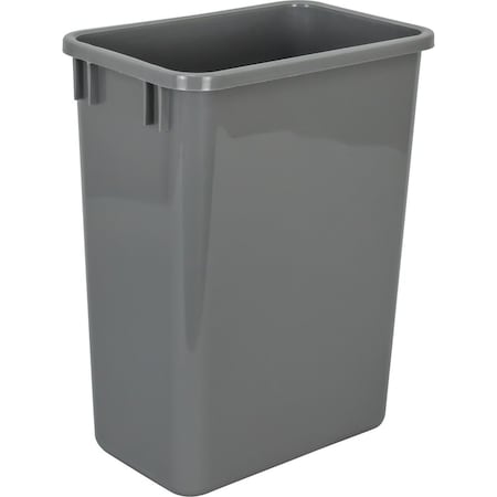 Hardware Resources Grey 35 Quart Plastic Waste Container CAN-35GRY